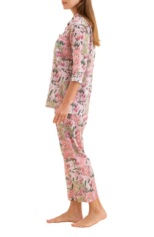 PAPINELLE PAPINELLE PALISADES COTTON VOILE CROP PAJAMAS