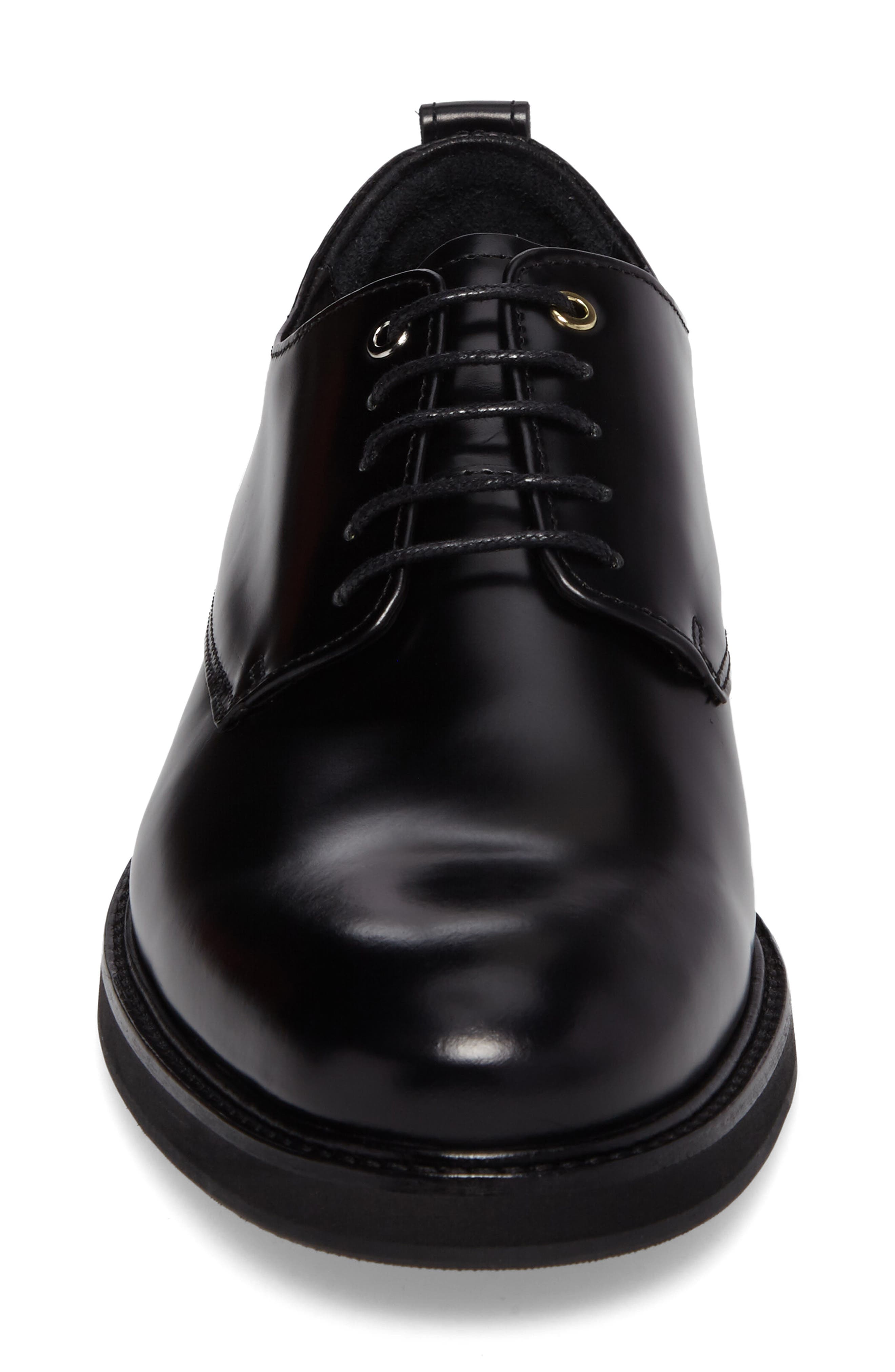 'Montoro' Derby, Alternate, color, BLACK LEATHER