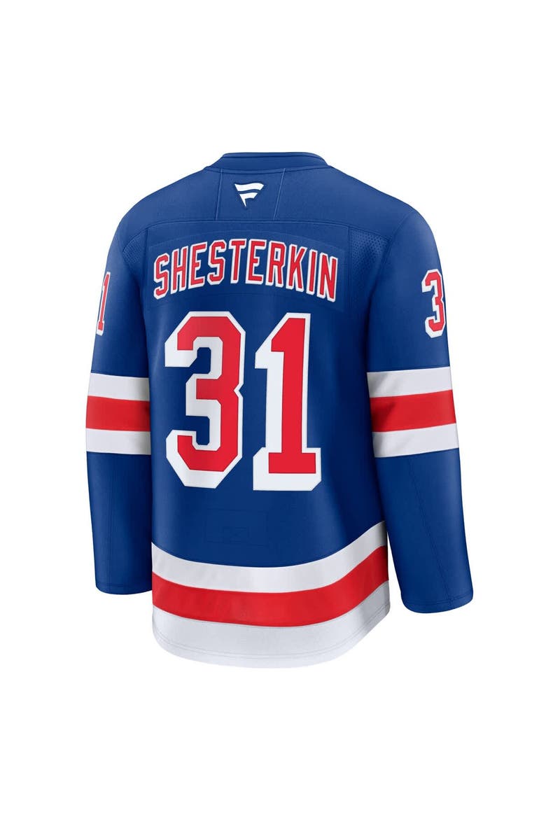 Men's Fanatics Igor Shesterkin Blue New York Rangers Home Premium Jersey, Alternate, color, Blue