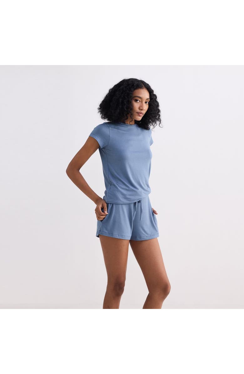 Reistor Essential Short Sleeve Tee in Blue, Alternate, color, Blue