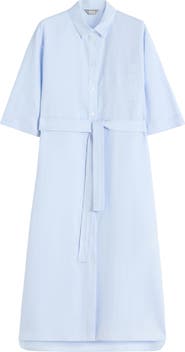 MM by Max Mara Tabella Belted Linen Shirtdress