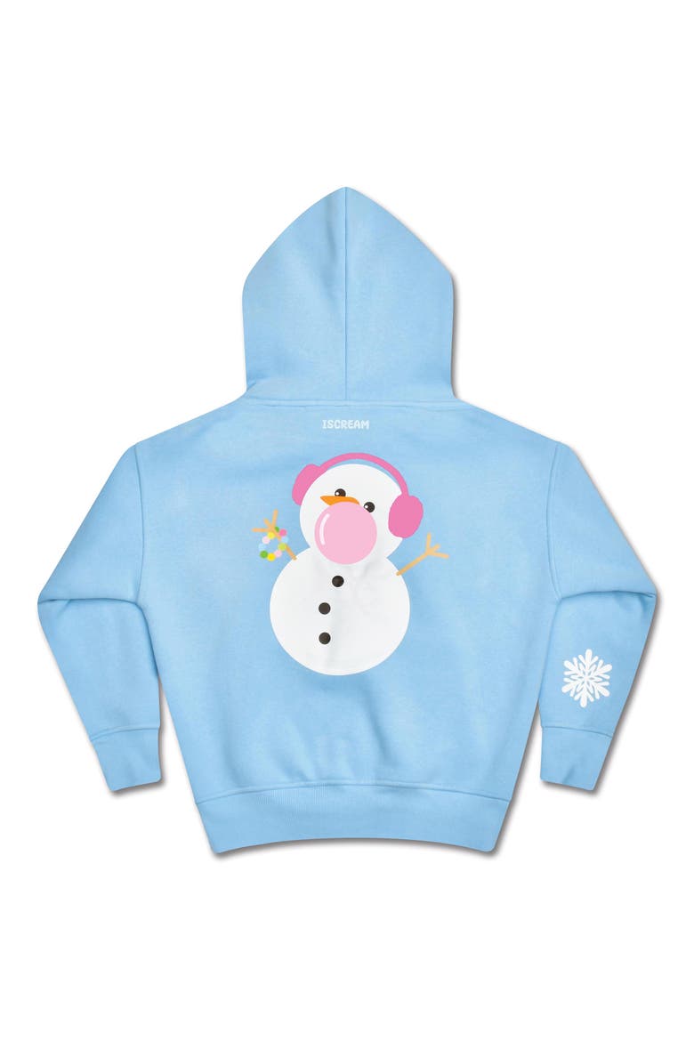 Kids' Snow Day Graphic Hoodie, Alternate, color, BLUE MULTI