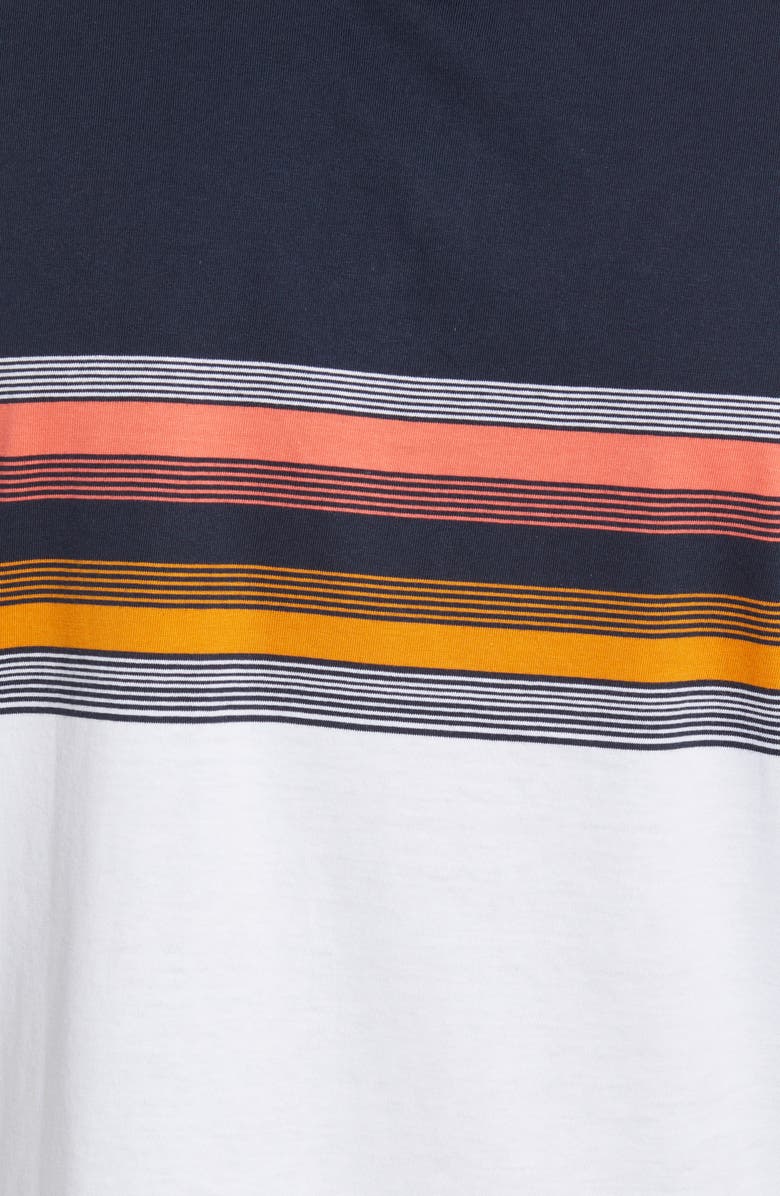 Original Penguin Stripe Colorblock Cotton Polo, Alternate, color,