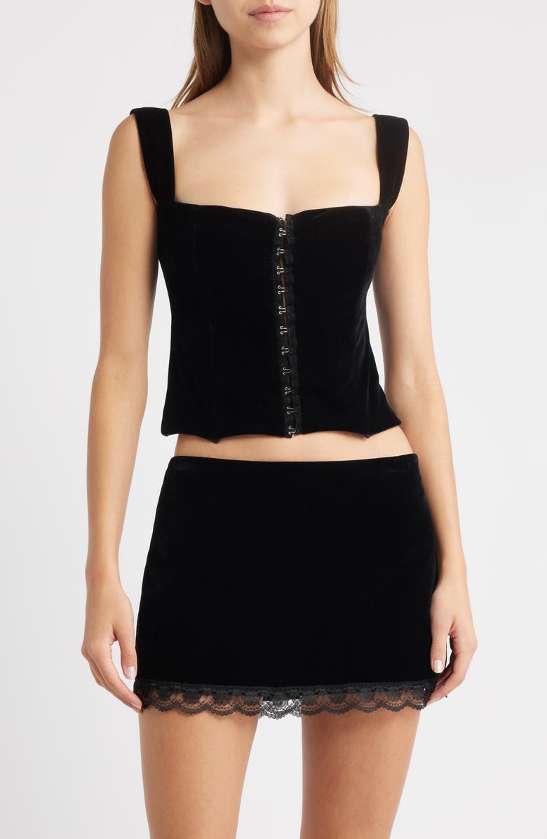 Bella Venice The Ambrose Corset Top, Main, color, Black
