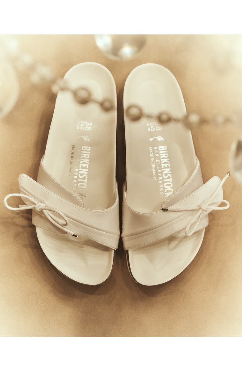 Birkenstock x Danielle Frankel x Danielle Frankel Madrid Satin Slide Sandal, Alternate, color, White