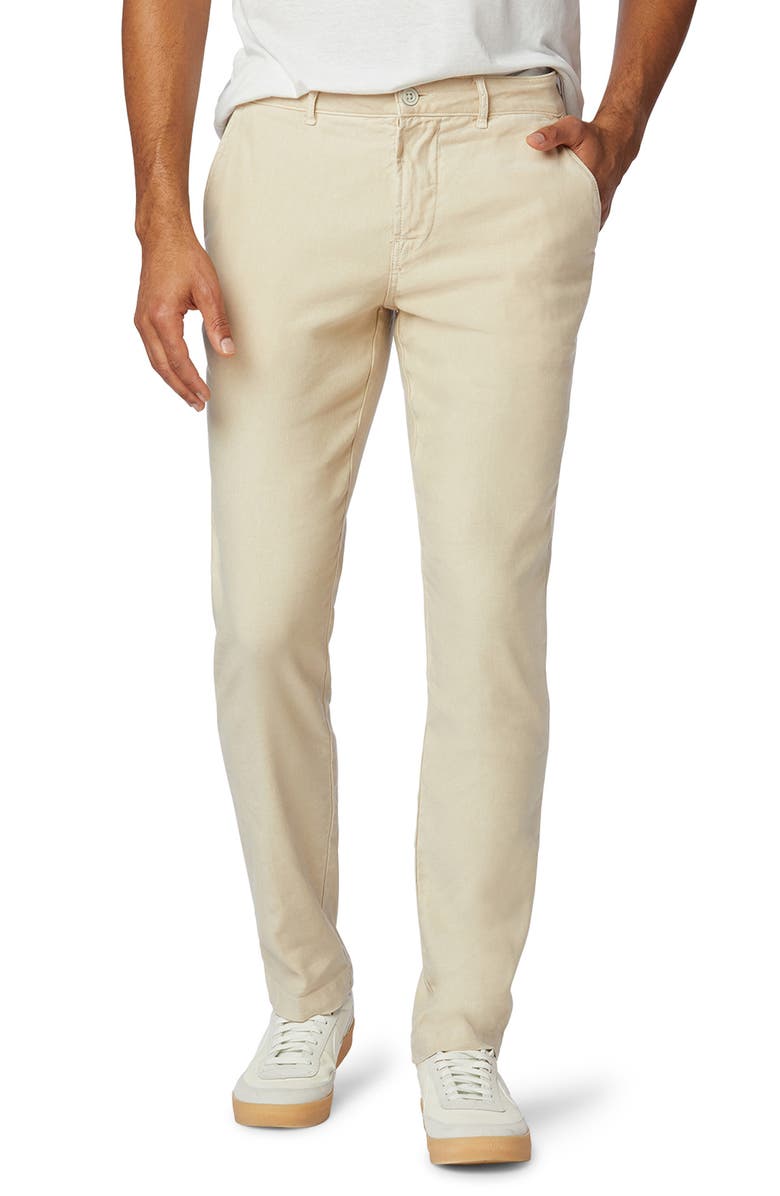 Hudson Jeans Classic Slim Straight Fit Stretch Linen Blend Chino Pants, Main, color, 