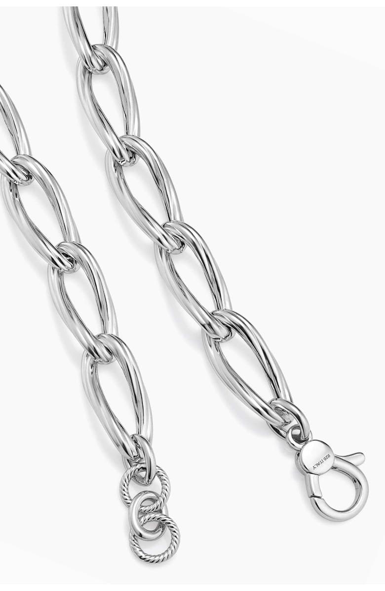 Oradina Sterling Silver Milanese Twist Link Bracelet, Alternate, color, Silver