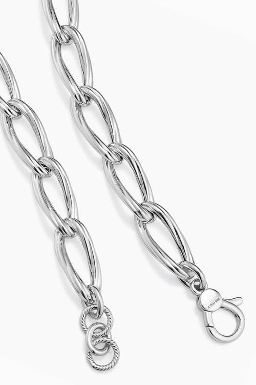 Oradina Sterling Silver Milanese Twist Link Bracelet In Silver