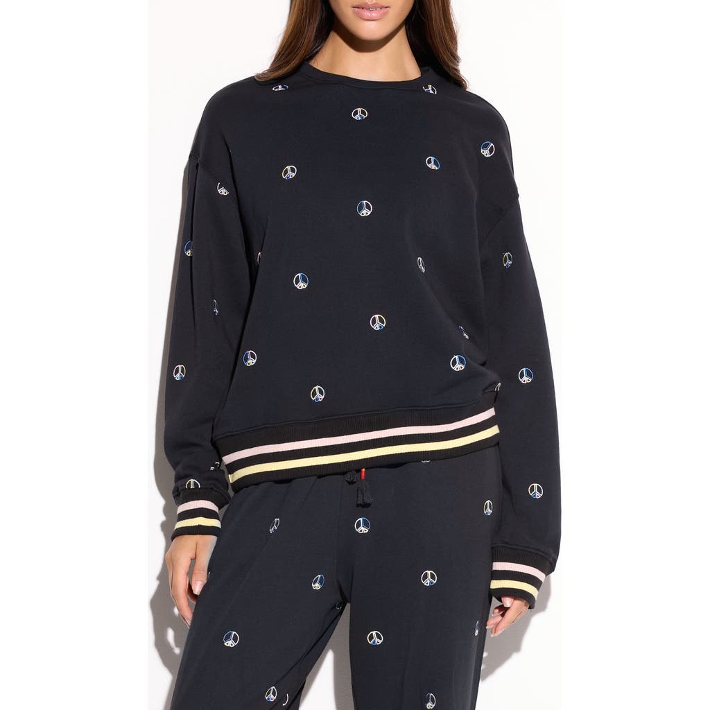 Spiritual Gangster Astrid Relaxed Fit Cotton Blend Sweatshirt in Black  product