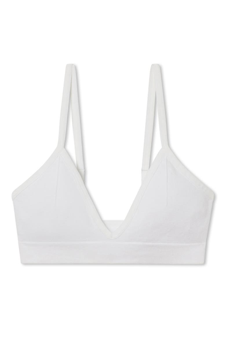 Seamless Bare Bralette, Alternate, color, SINCERE WHITE