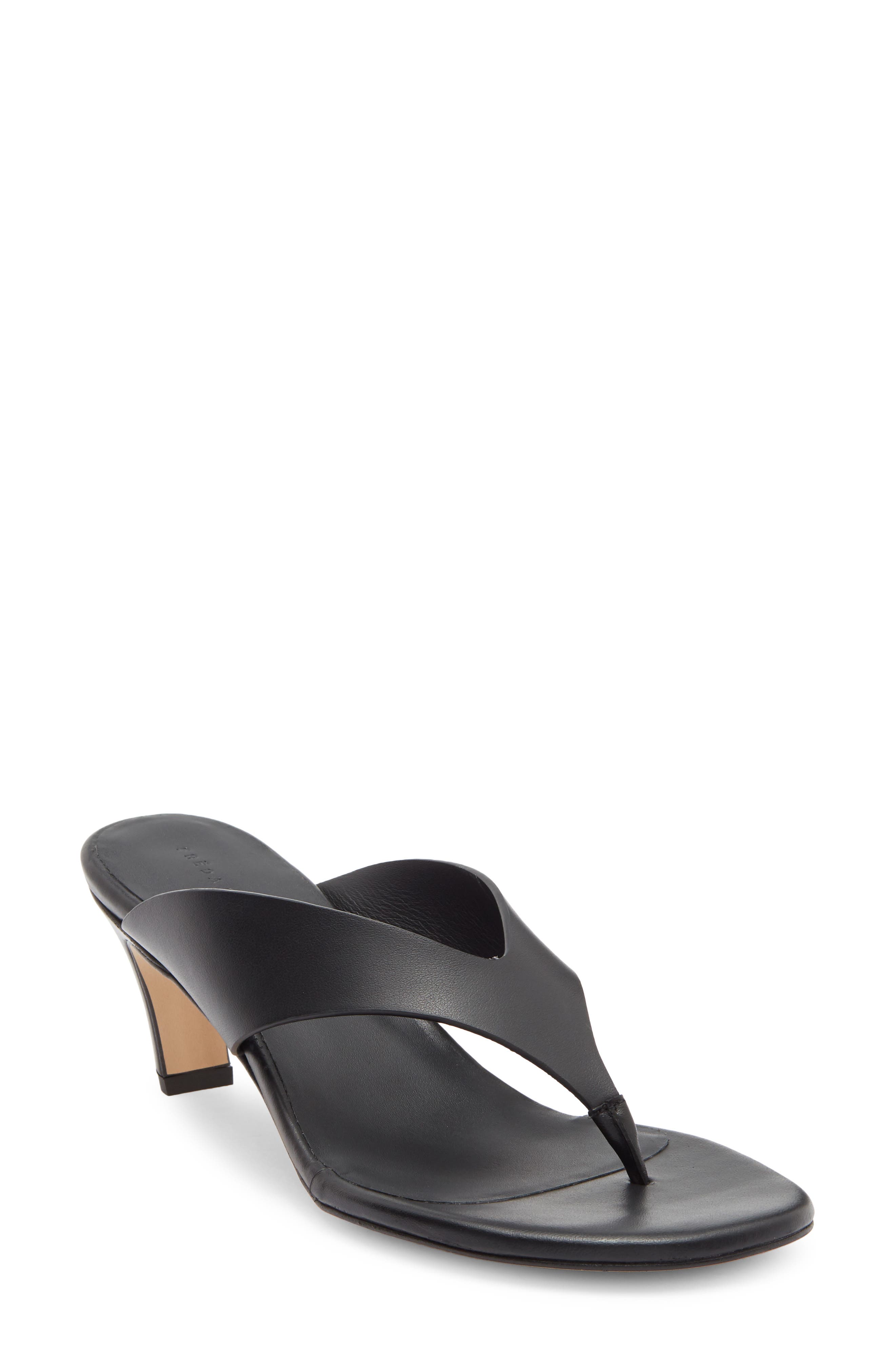 Freda Salvador Flip Flop, Main, color, Black Calf