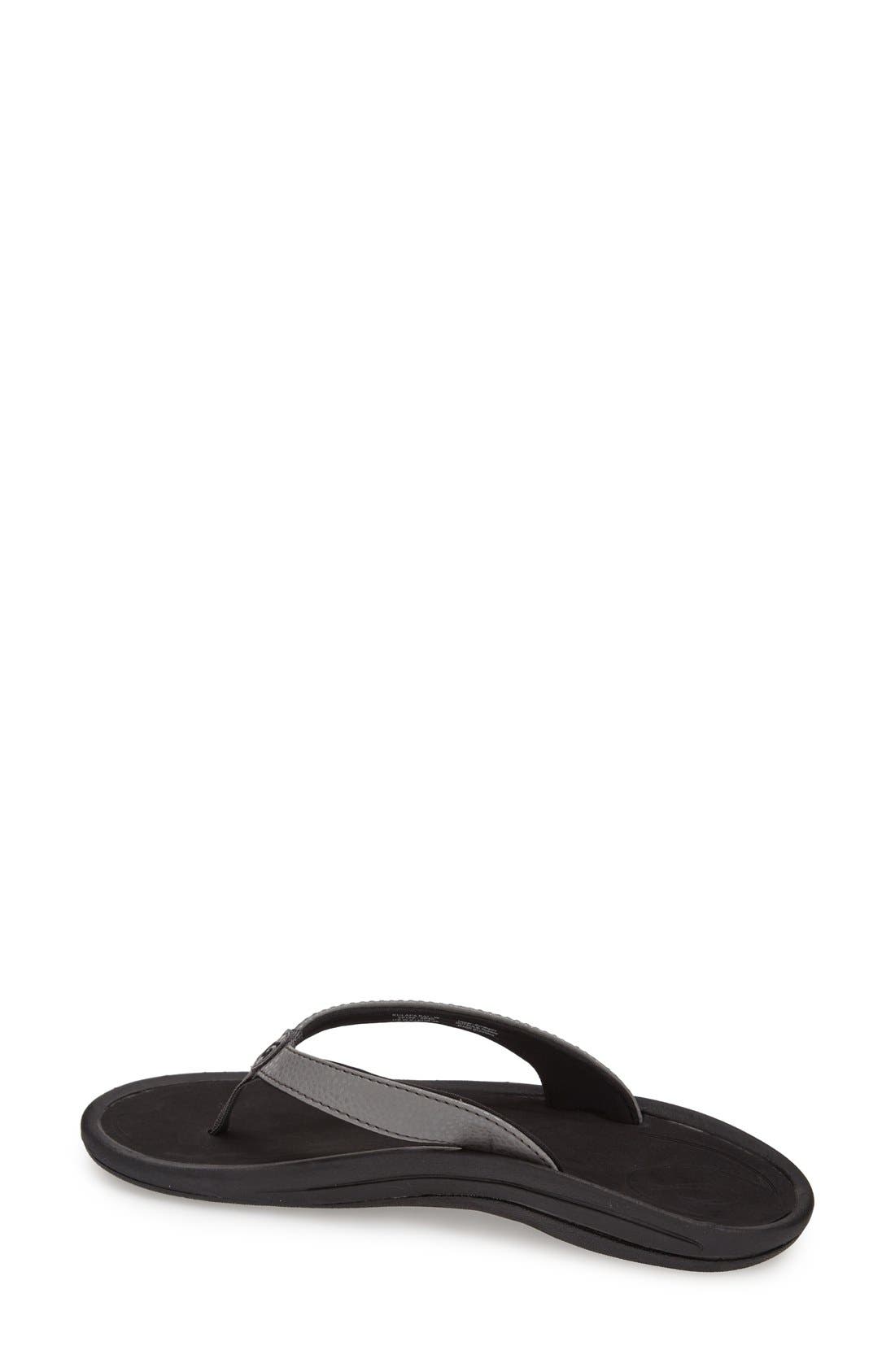 Kulapa Kai Flip Flop, Alternate, color, CHARCOAL/ BLACK