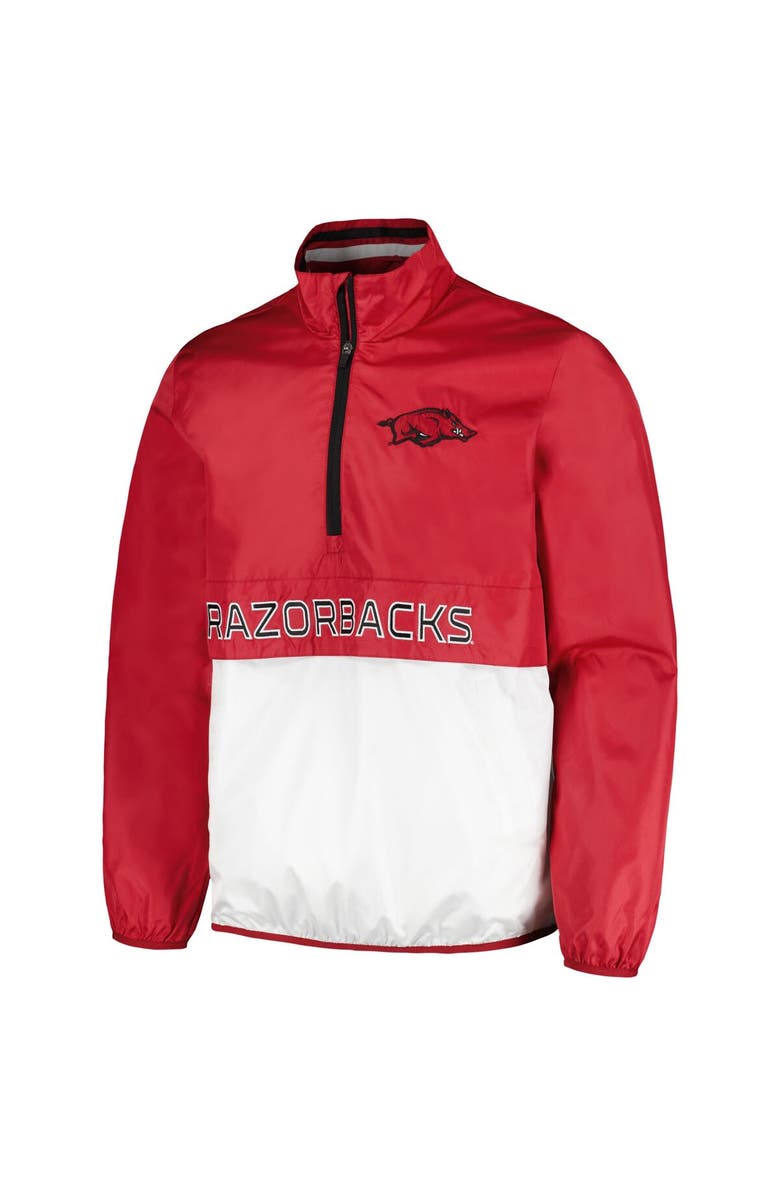 G-III SPORTS BY CARL BANKS Men's G-III Sports by Carl Banks Cardinal Arkansas Razorbacks Cornerman Half-Zip Top, Alternate, color, Cardinal