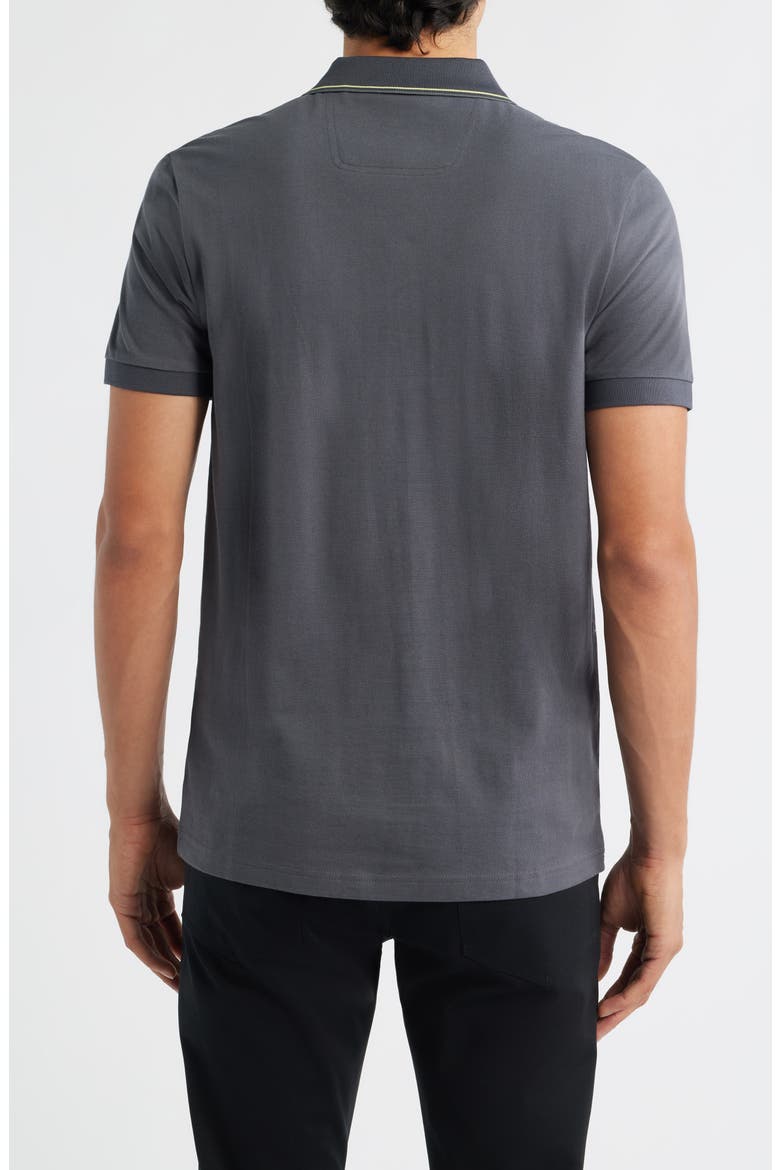 Paule Tipped Polo, Alternate, color, DARK GREY