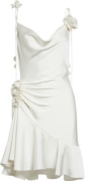 Cinq à Sept Ganessa Ruched Satin Dress