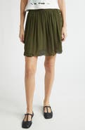 Bode Mab Button Silk Georgette Skirt