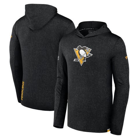 Men's Fanatics Branded  Black Pittsburgh Penguins Authentic Pro Lightweight Pullover Hoodie