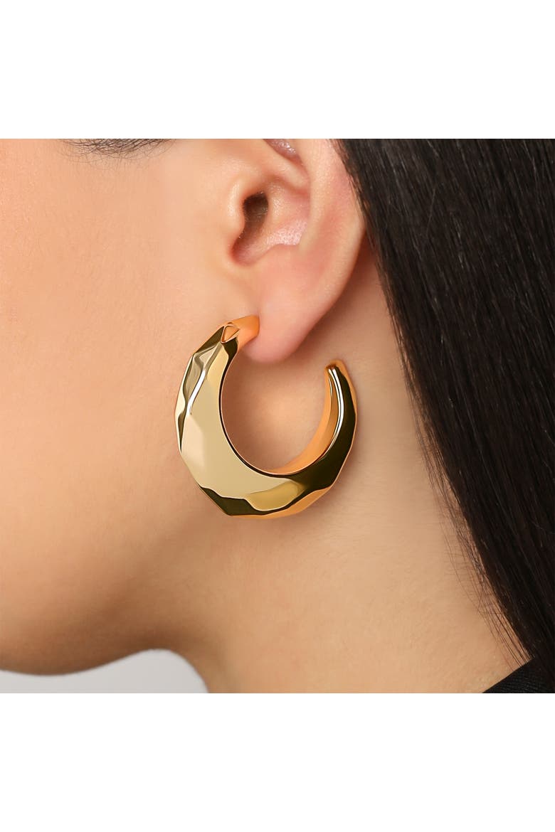 Gold-Tone Post Earrings, Alternate, color, Gold
