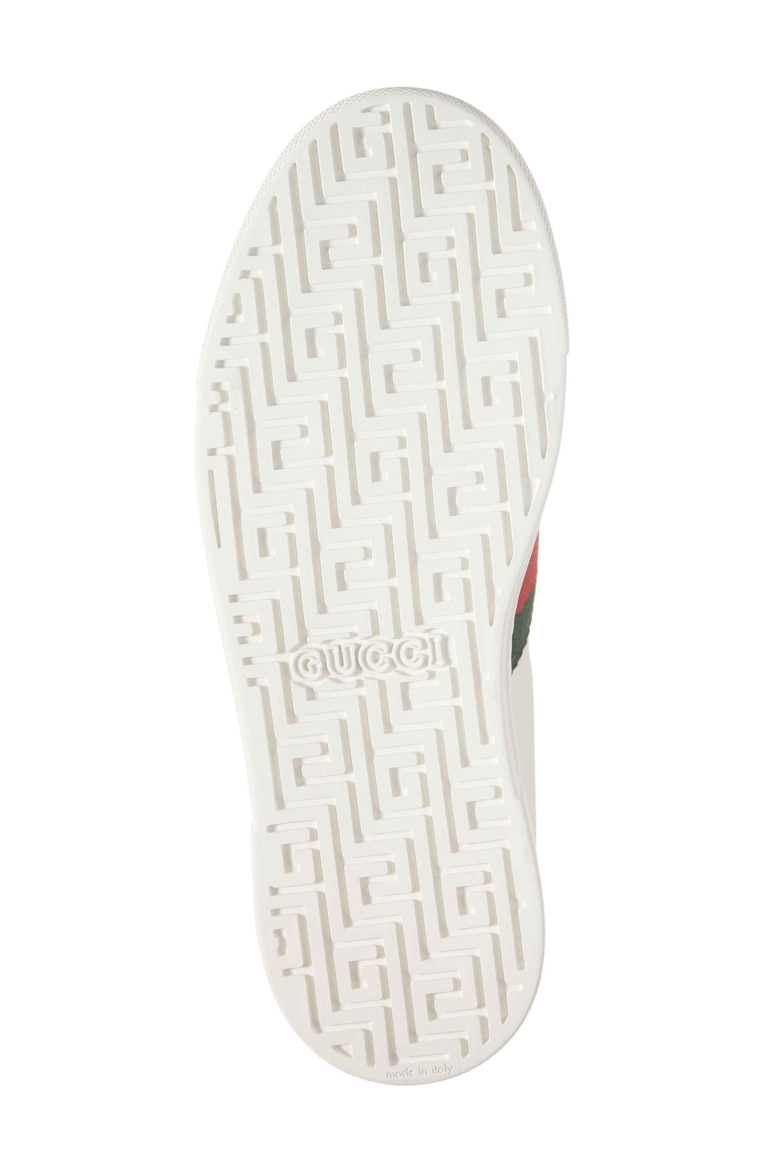Gucci New Ace Sneaker, Alternate, color, White/ Green