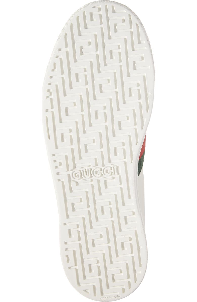 Gucci New Ace Sneaker, Alternate, color, White/ Green