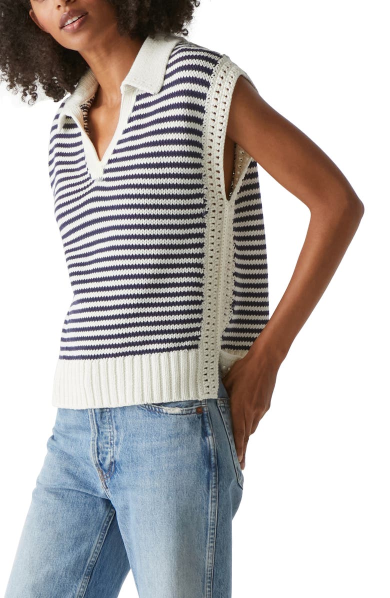 Michael Stars Torrance Collar Sweater Vest, Alternate, color, 