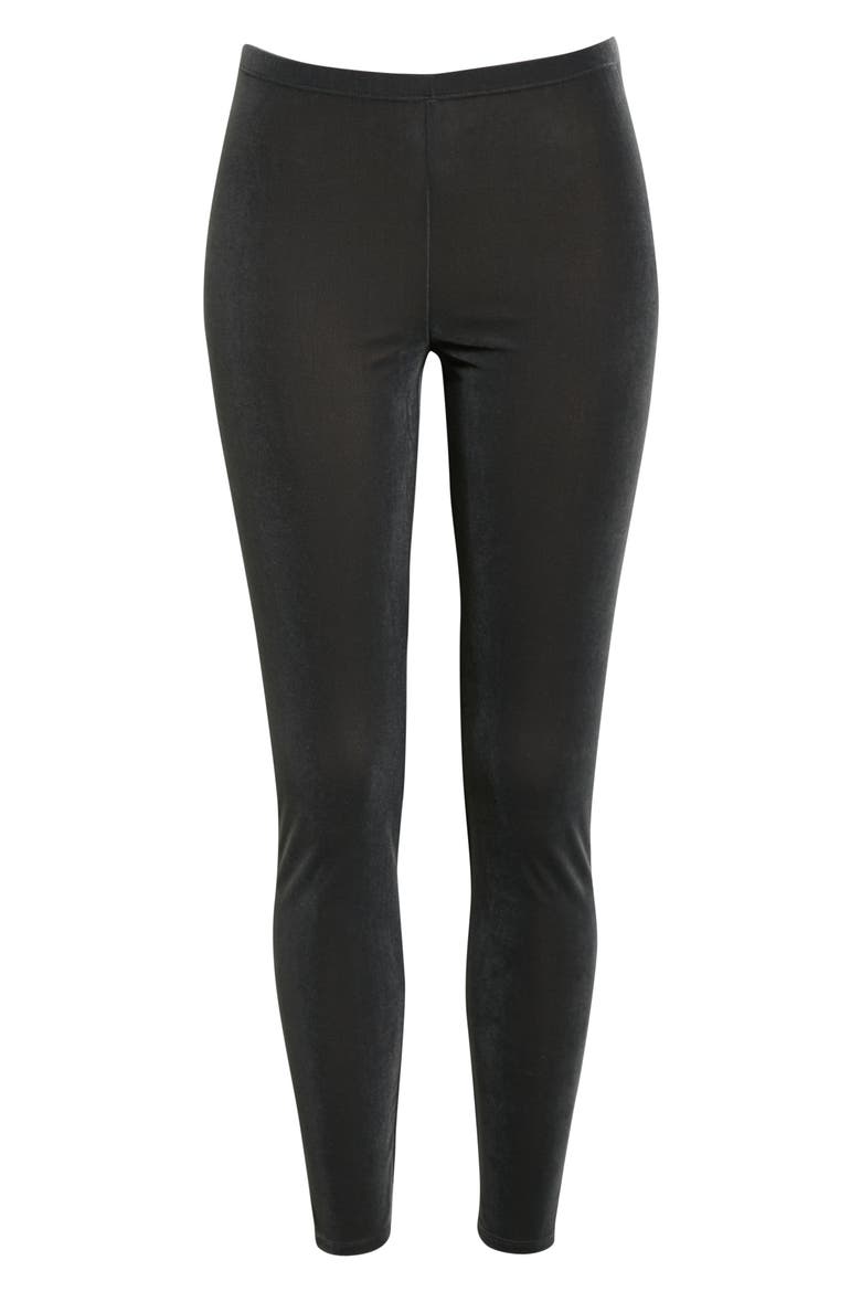 Velvet Ankle Leggings, Alternate, color, GRAPHITE