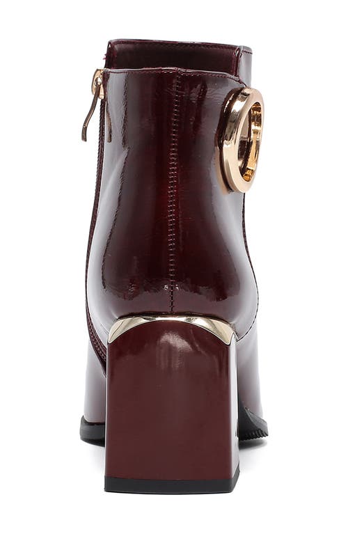 Ninety Union Frisco Cap Toe Bootie In Burgundy