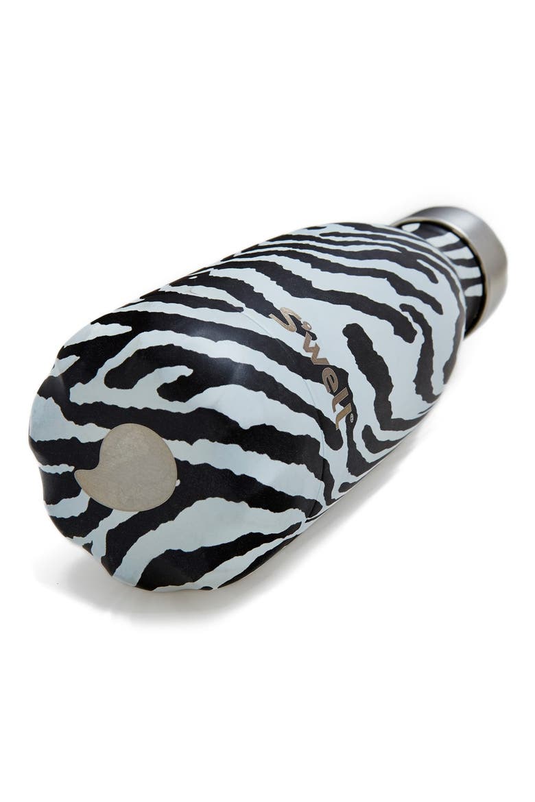 The Exotics Collection - Zebra Insulated Stainless Steel Water Bottle, Alternate, color, NOIR ZEBRA