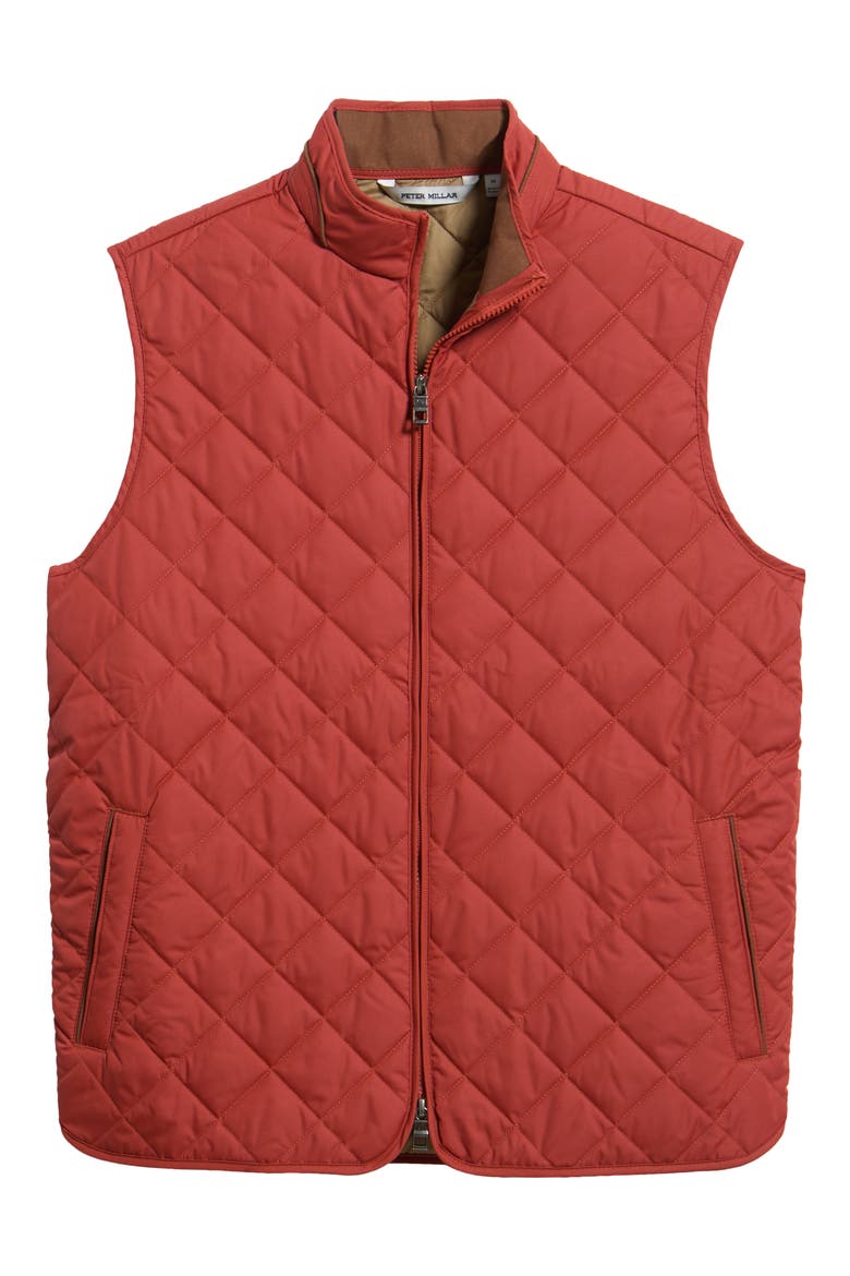 Essex Quilted Vest, Alternate, color, BURNT ORANGE