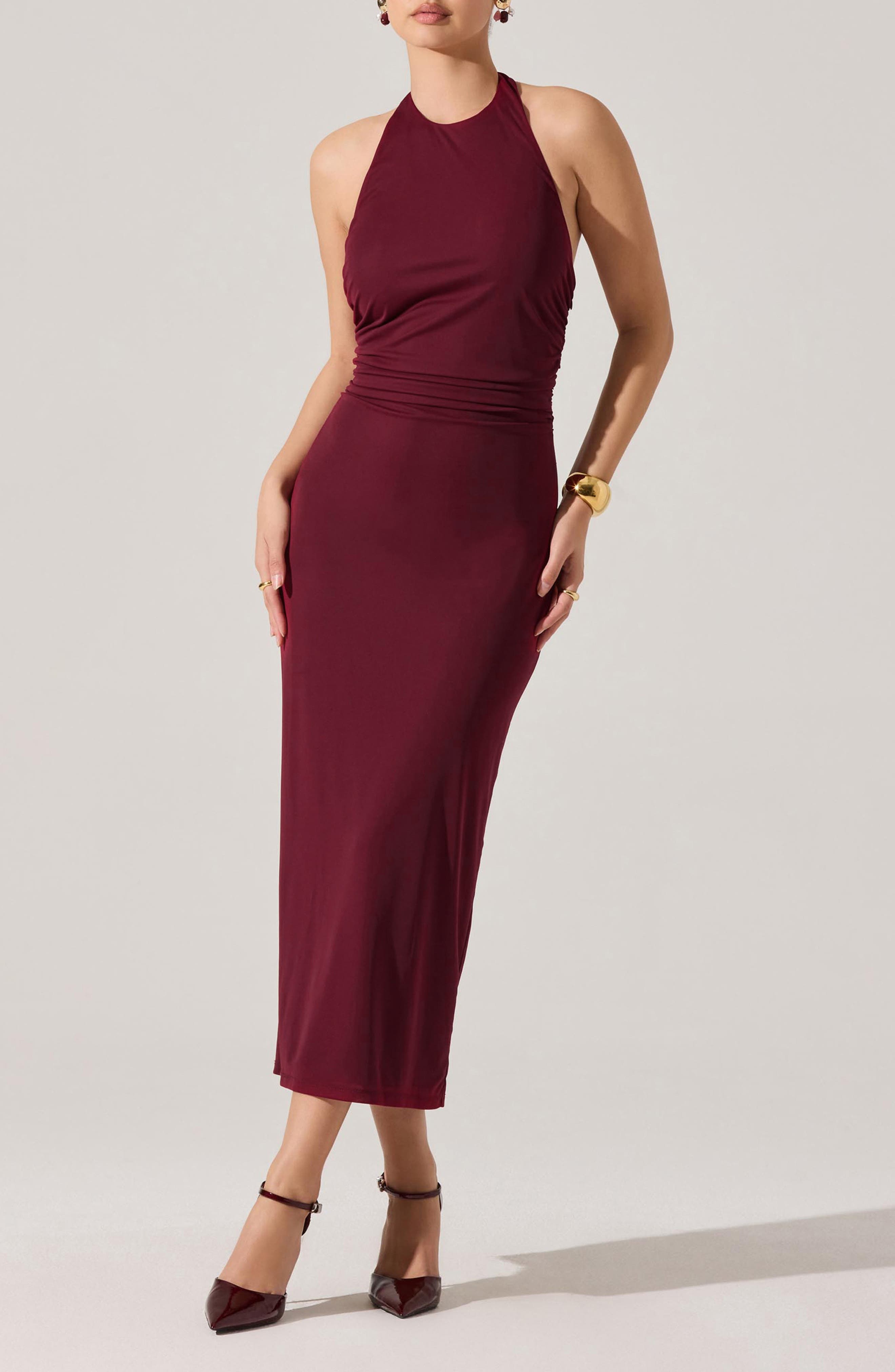 Zaira Halter Midi Dress