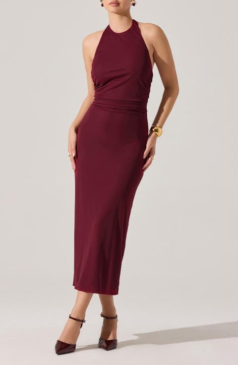 Zaira Halter Midi Dress