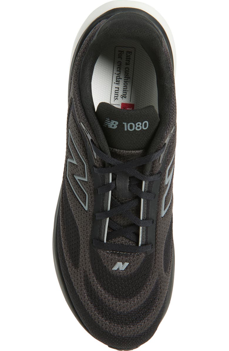 New Balance 1080 v15 Running Shoe, Alternate, color, Black/ Slate Grey