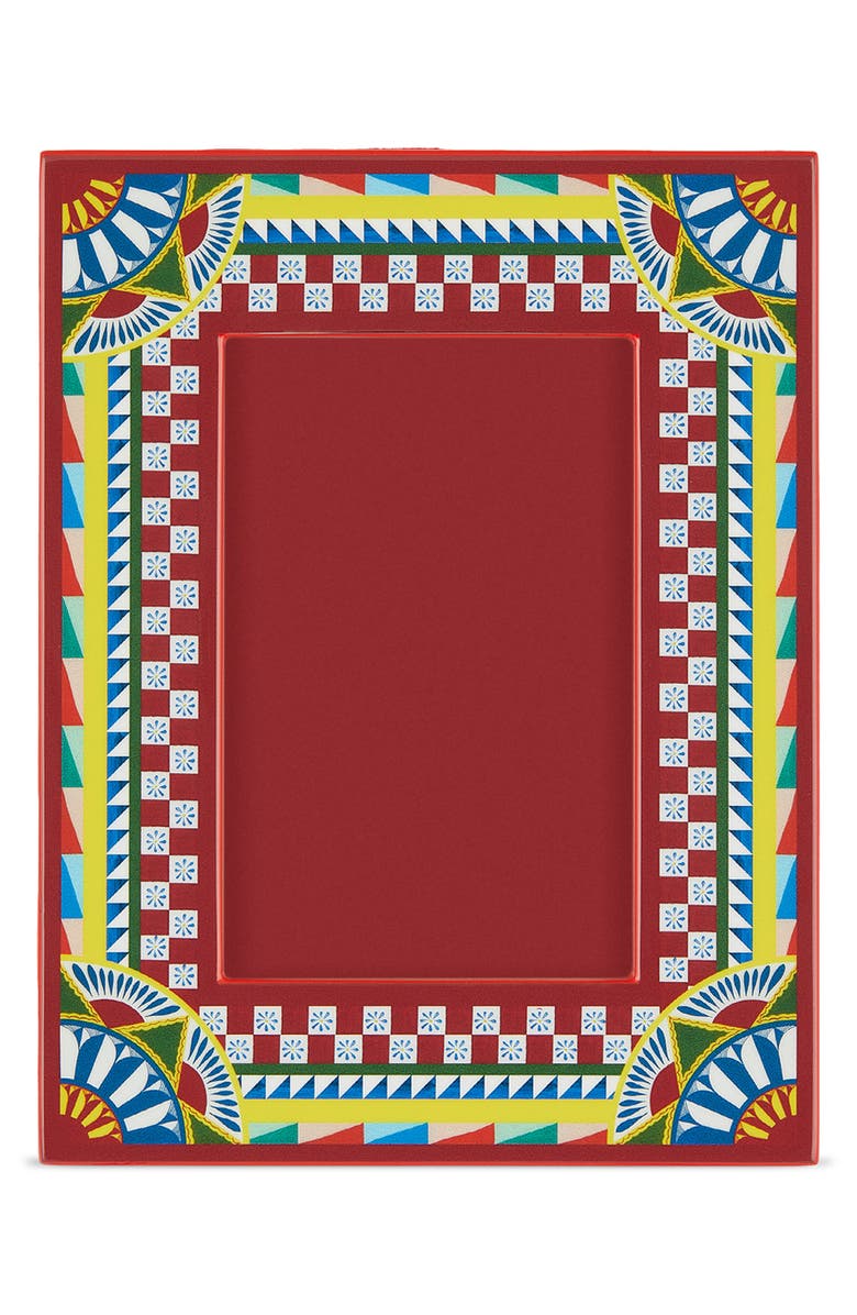 Dolce&Gabbana Lacquered Wood 5 x 7-Inch Picture Frame, Alternate, color, Misce/ Carr