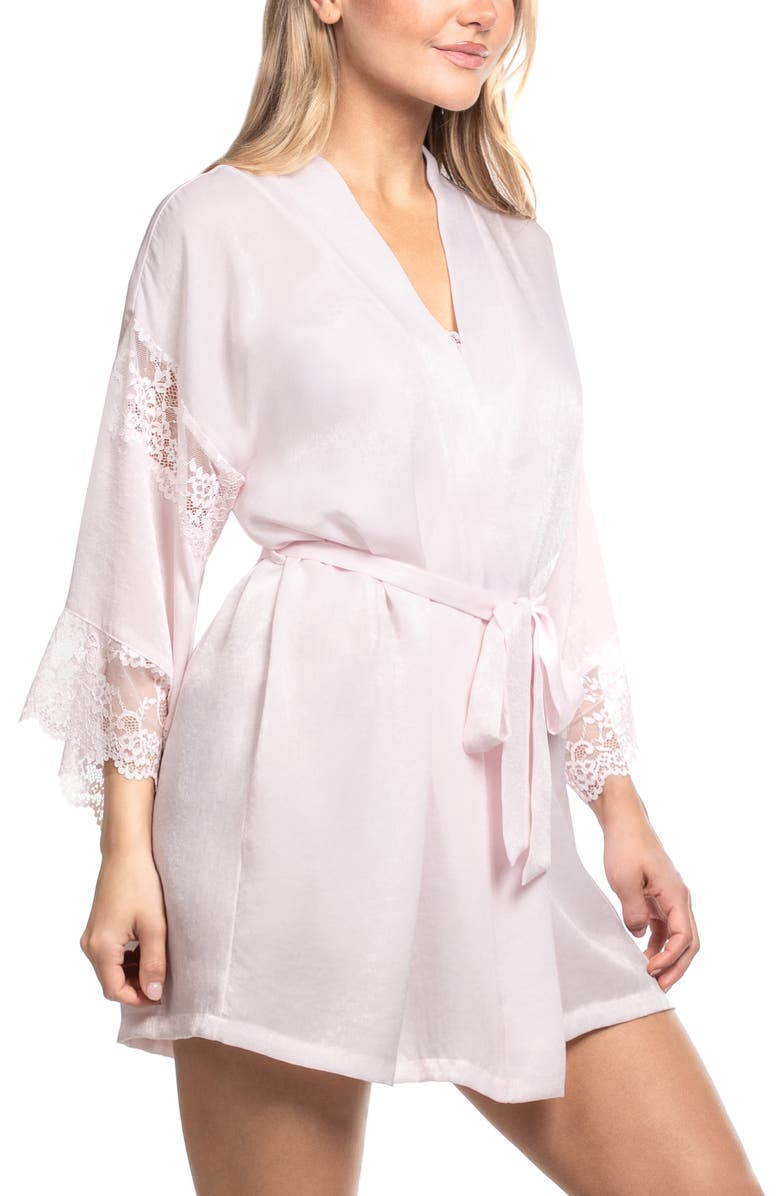 In Bloom by Jonquil Maxine Lace Trim Robe, Alternate, color,
