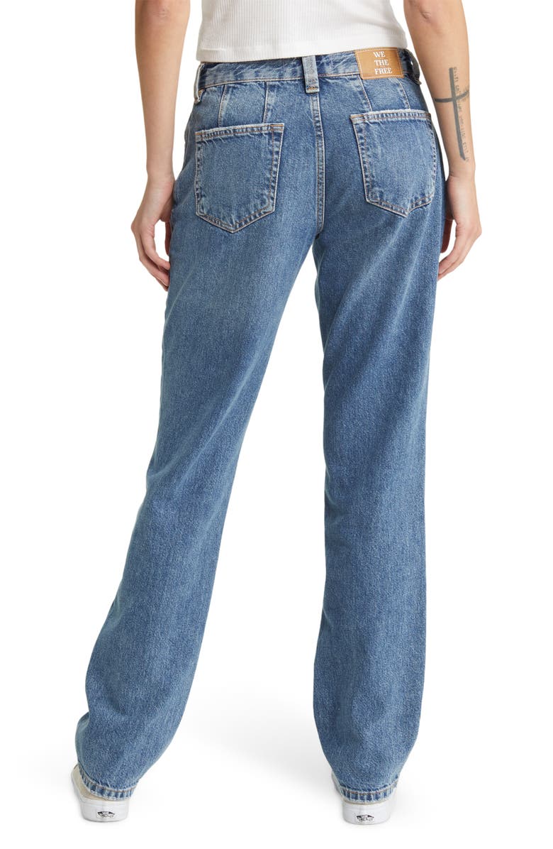 Free People Curvy Siren Straight Leg Jeans, Alternate, color, 