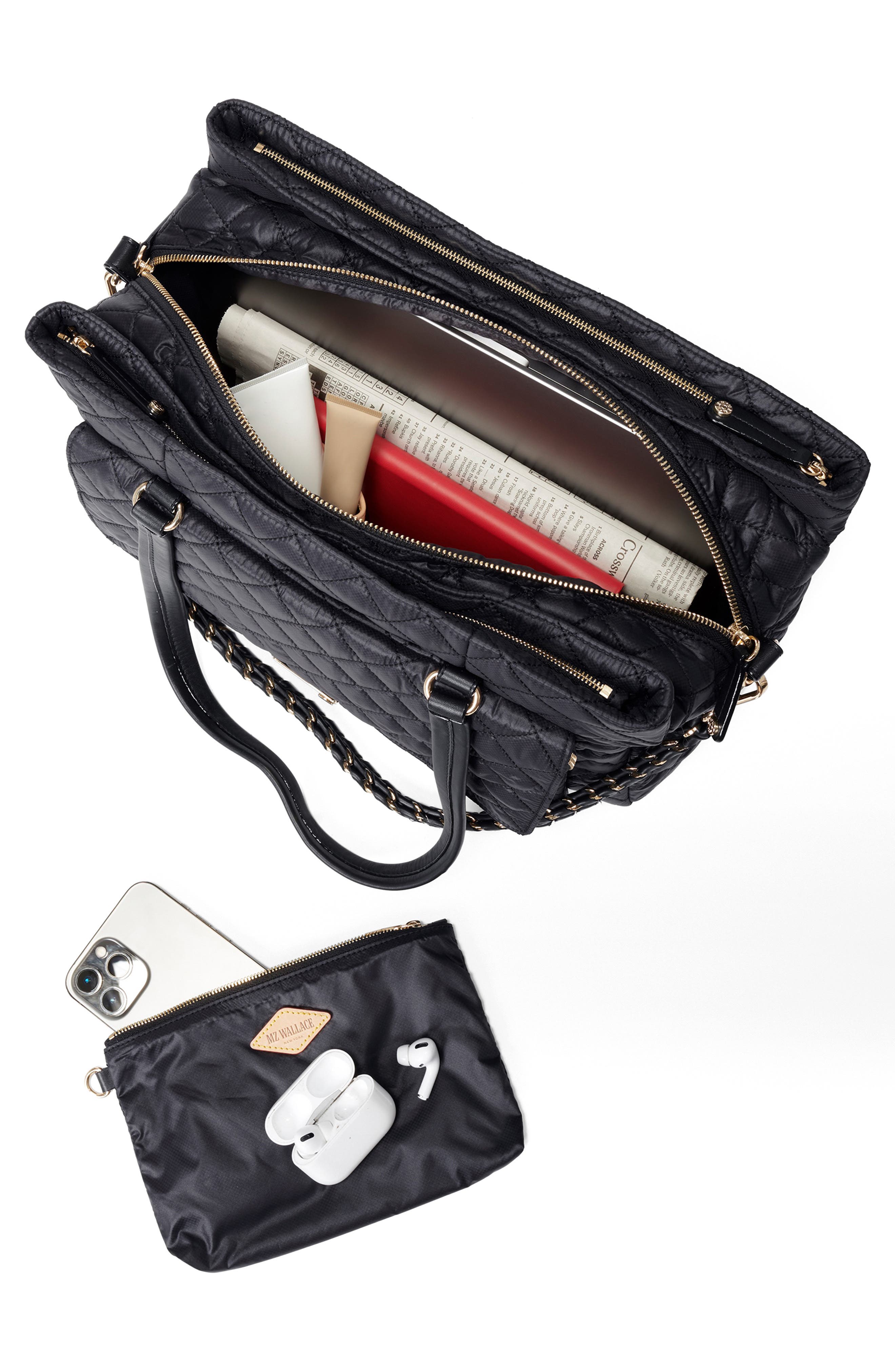 MZ Wallace Crosby Lock Quilted Nylon Tote, Alternate, color, 