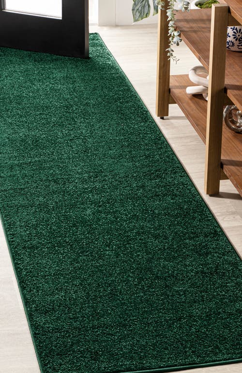 Jonathan Y Haze Solid Low-pile Area Rug In Green