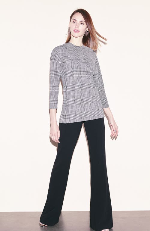 Theory Demitria Admiral Crepe Flare-leg Pants In Black