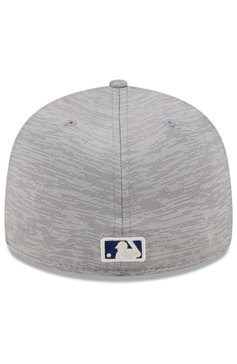 New Era Men's New Era Gray Los Angeles Dodgers 2024 Clubhouse Low Profile 59FIFTY Fitted Hat, Alternate, color, Heather Gray
