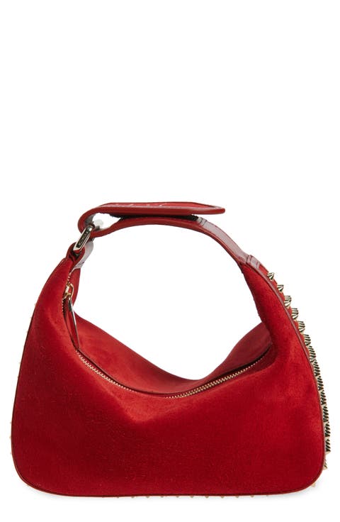 Funky Empire Spike Dopp Leather Top Handle Pouch