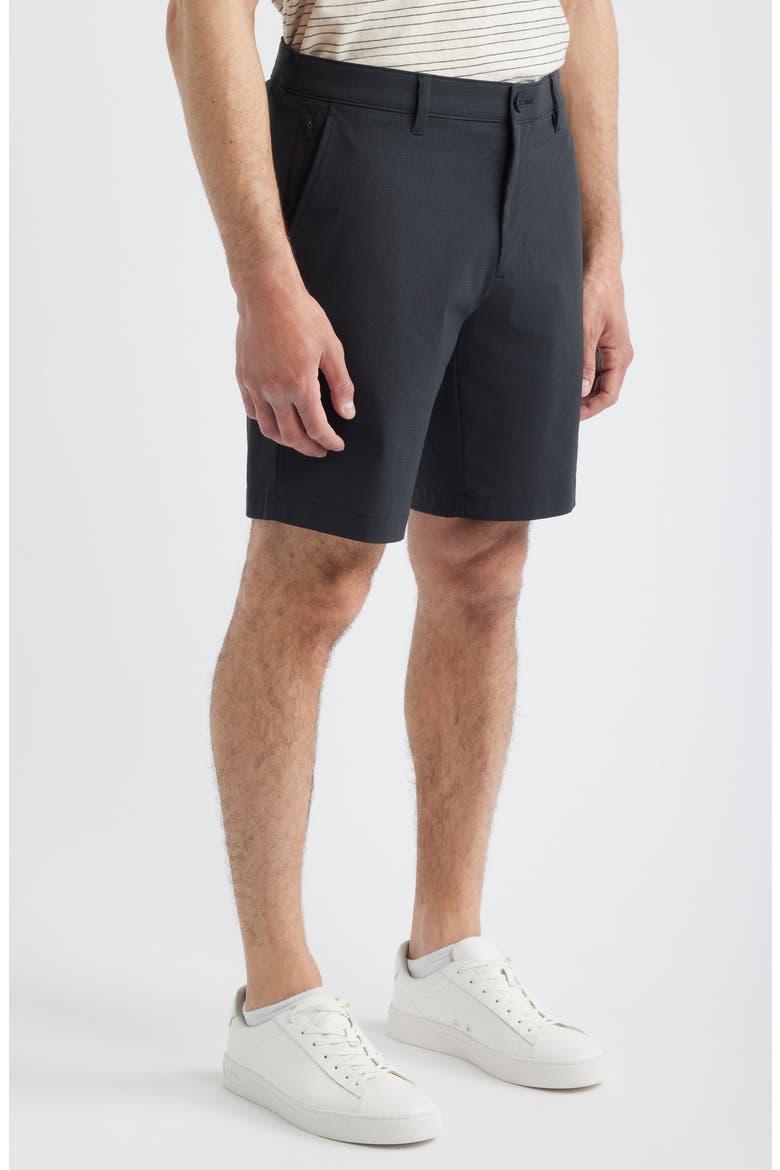 Bahama Coast Flat Front Shorts, Alternate, color, JET BLACK