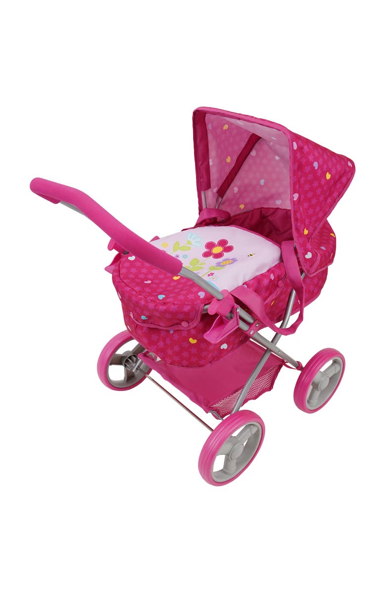 509 Garden Doll Pram Large Canopy, Main, color, Pink