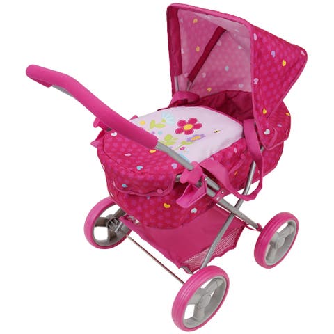 Garden Doll Pram Large Canopy