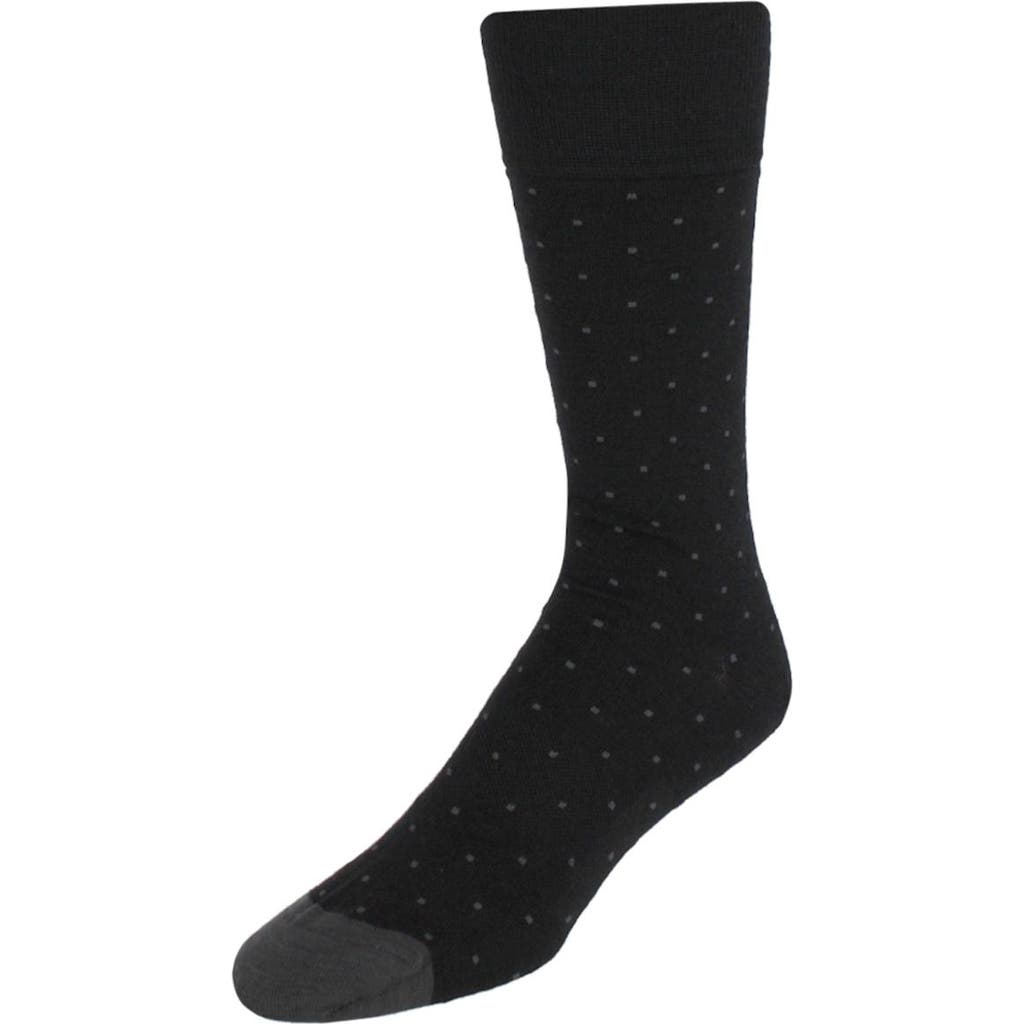 Trafalgar Croix Polka Dot Patterned Mid-calf Merino Wool Socks