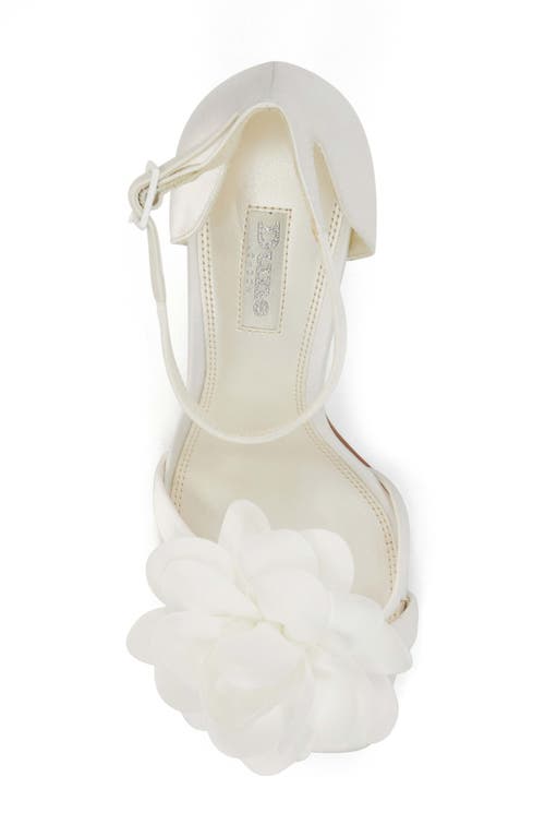 Dune London Memorise Ankle Strap Sandal In White