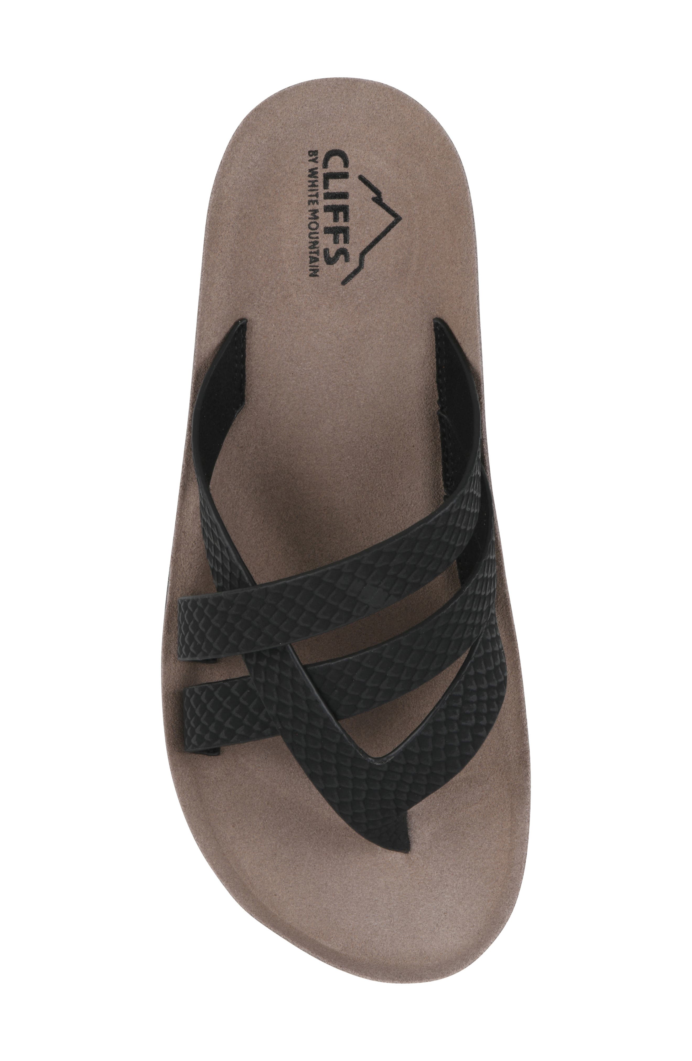 CLIFFS BY WHITE MOUNTAIN Bertina Sandal, Alternate, color, Black