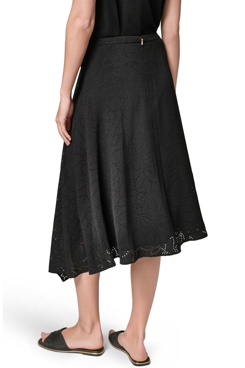 Lasercut Handkerchief Hem Skirt, Alternate, color, BLACK