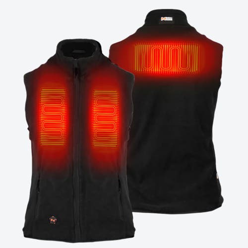 Mobile Warming Trek Heated Fleece Vest In Black