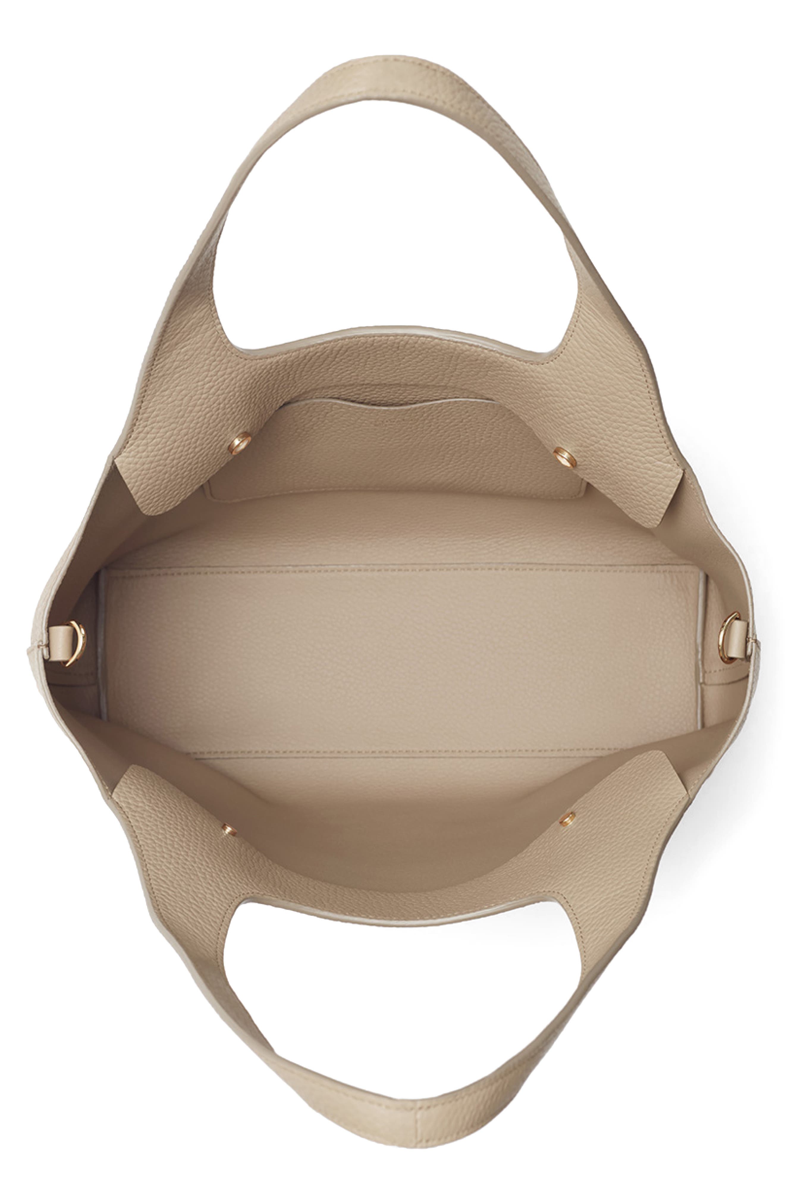 Cuyana System 13-Inch Laptop Leather Tote, Alternate, color, Stone