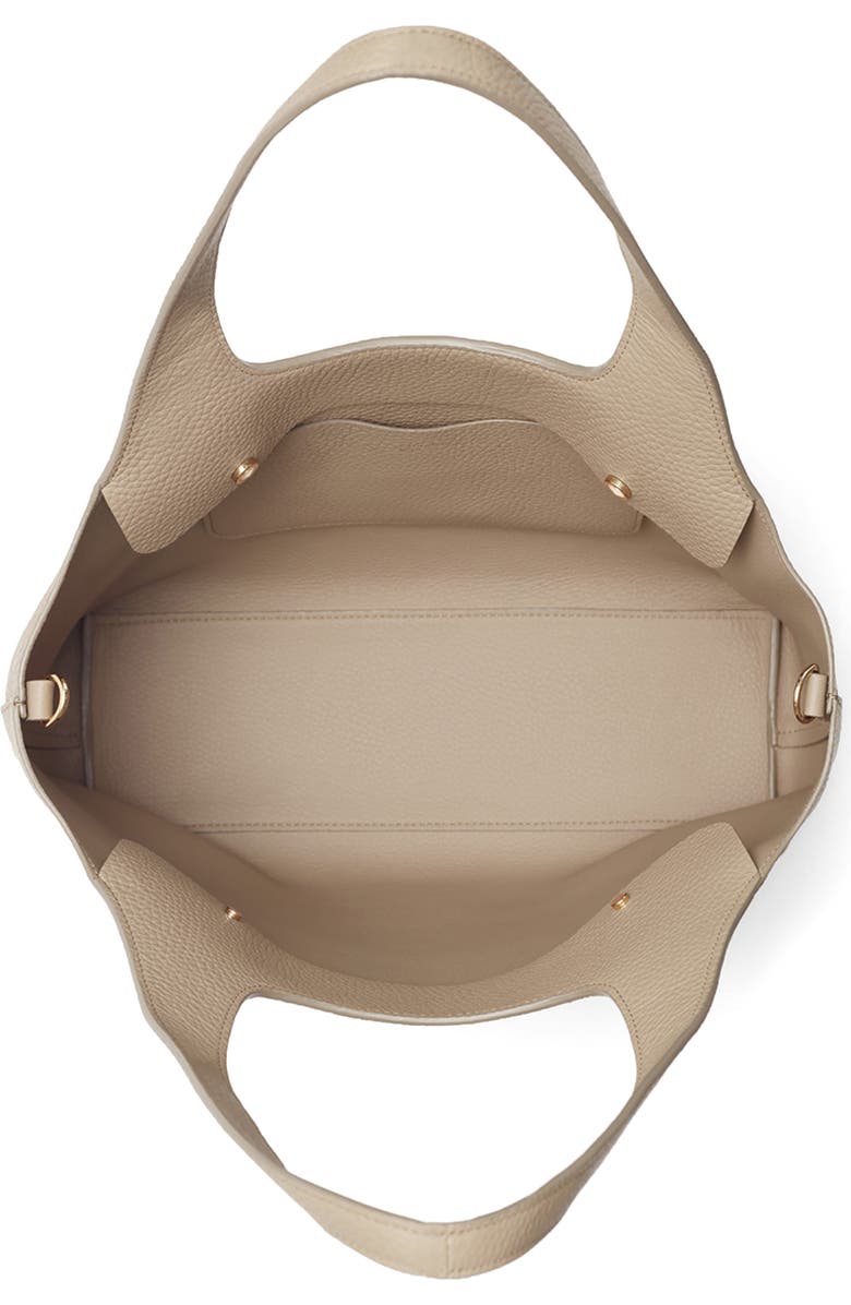 Cuyana System 13-Inch Laptop Leather Tote, Alternate, color, Stone